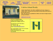Tablet Screenshot of culebraislandrealty.com